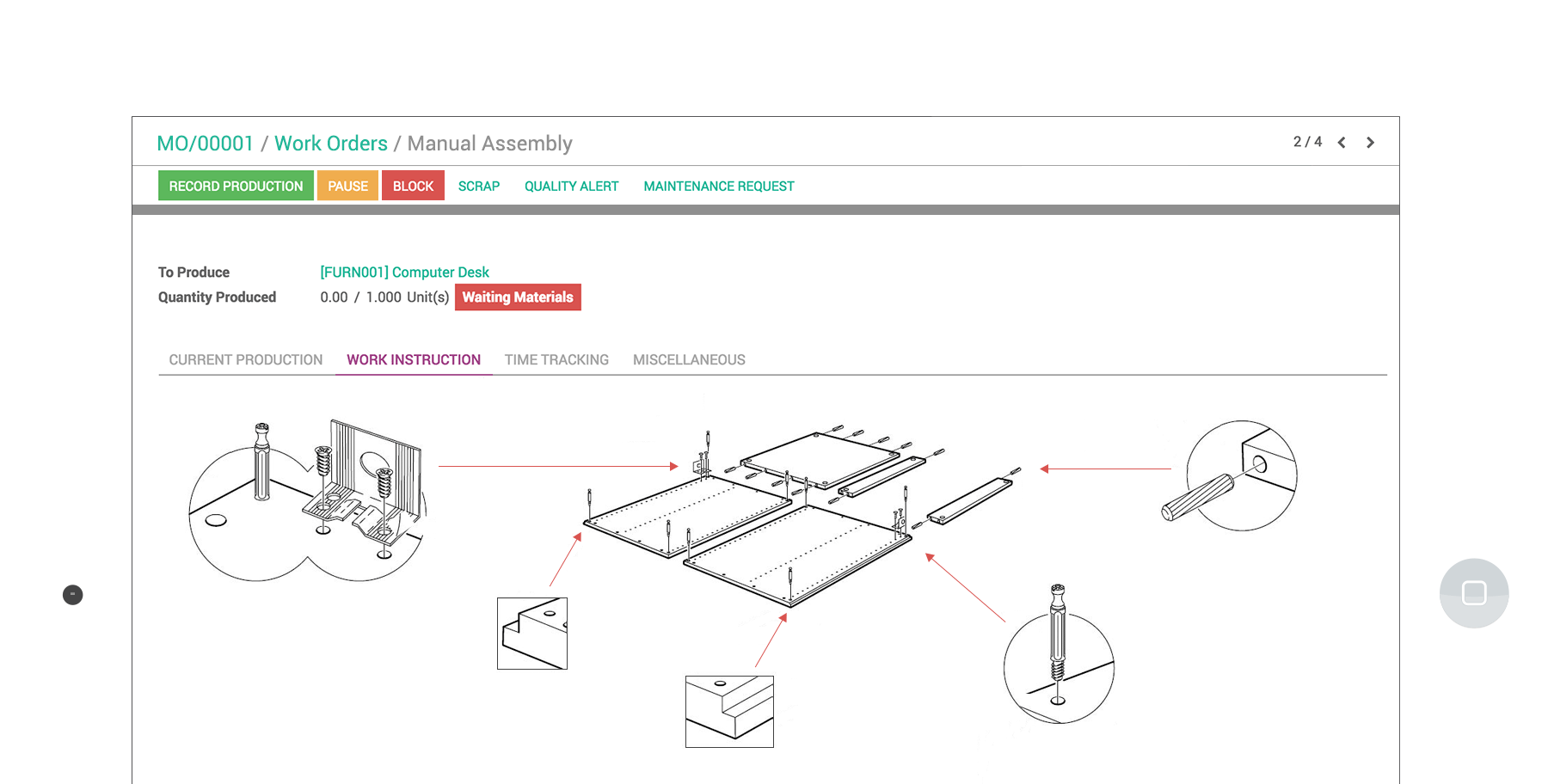 Odoo blok tekstu i zdjęcia 