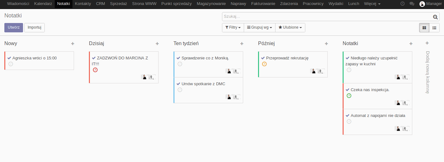 Odoo blok tekstu i zdjęcia 