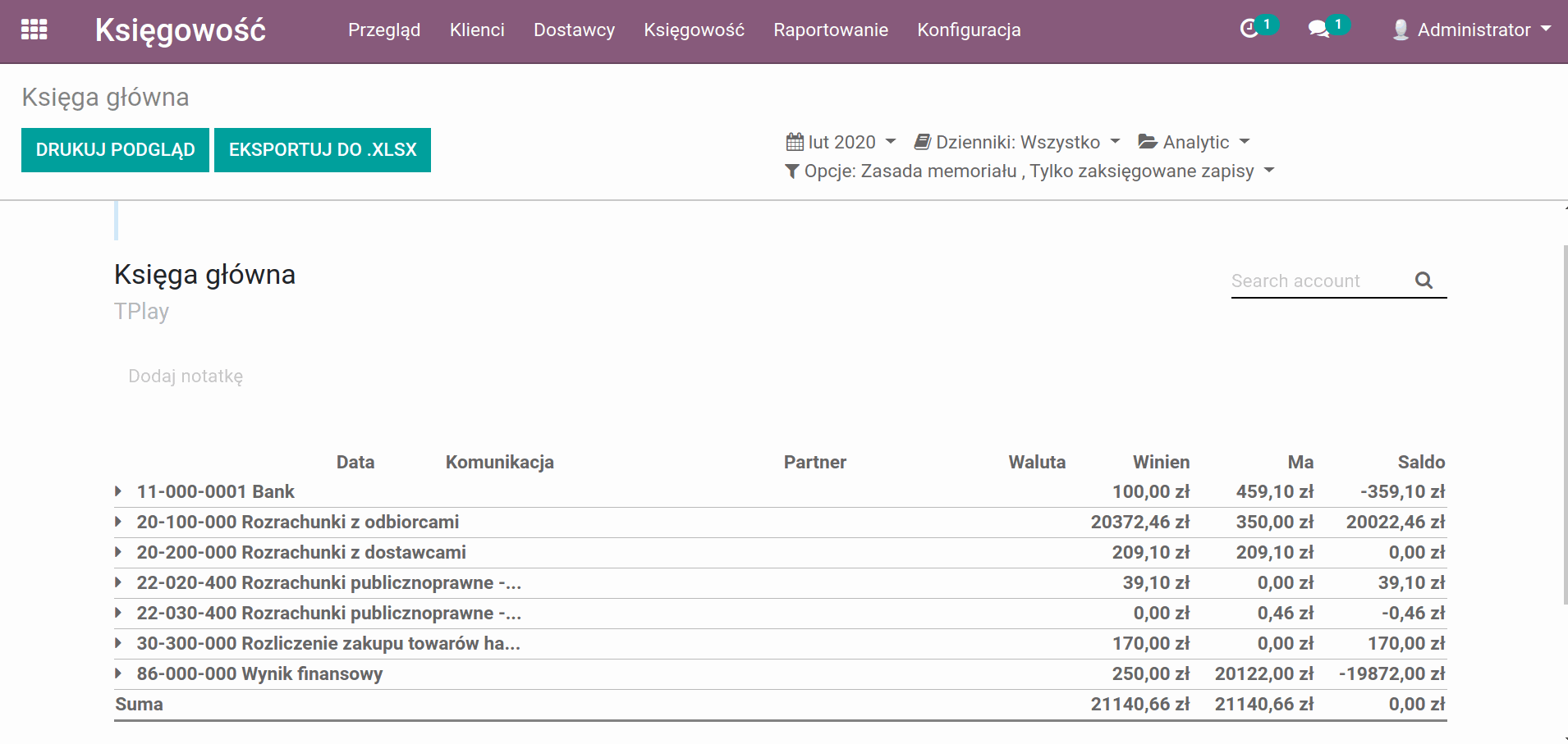 Odoo blok zdjęcia i tekstu